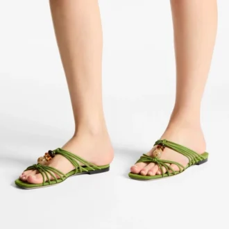 Lova Mule Flat Clover Mix mockaskor med pärlor