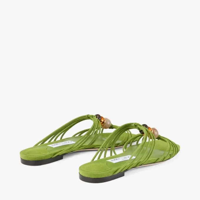 Lova Mule Flat Clover Mix mockaskor med pärlor Lova Mule Flat Clover Mix mockaskor med pärlor