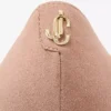 Love 65 spetsiga pumps i balettrosa mocka med JC-emblem Love 65 spetsiga pumps i balettrosa mocka med JC-emblem