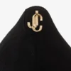 Love 65 svarta spetsiga pumps i mocka med Jc-emblem Love 65 svarta spetsiga pumps i mocka med Jc-emblem