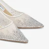 Love 65 vita pumps i mesh med DéGradé-kristaller Love 65 vita pumps i mesh med DéGradé-kristaller