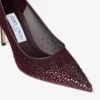 Love 85 Deep Merlot-pumps i mesh med Galaxy Crystal Love 85 Deep Merlot-pumps i mesh med Galaxy Crystal