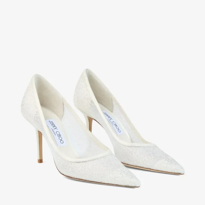 Love 85 Ivory Candyfloss Glitter Pumps Love 85 Ivory Candyfloss Glitter Pumps