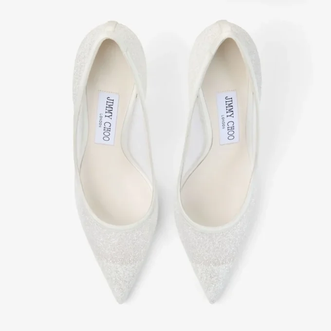 Love 85 Ivory Candyfloss Glitter Pumps Love 85 Ivory Candyfloss Glitter Pumps