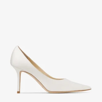 Love 85 Pumps i elfenbensfärgad satin