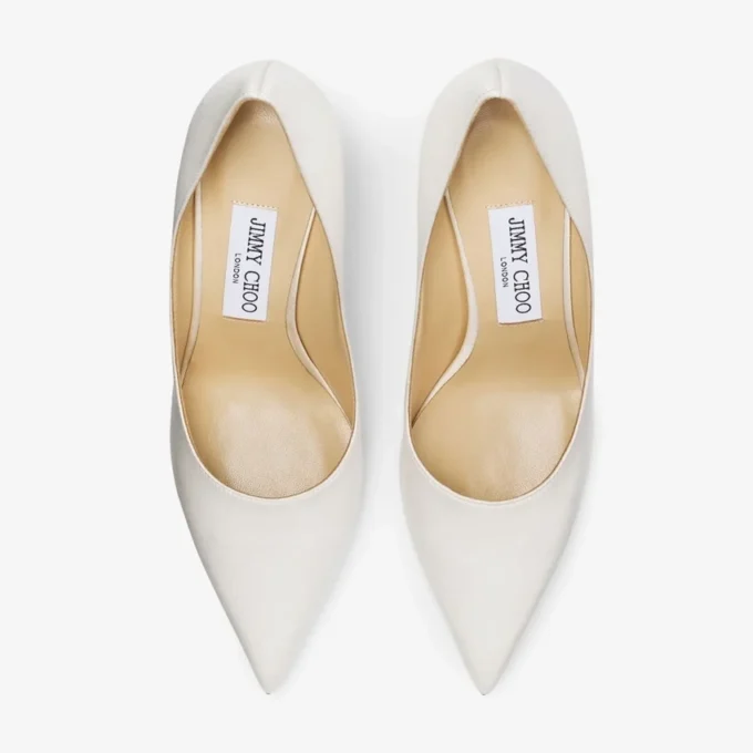 Love 85 Pumps i elfenbensfärgad satin