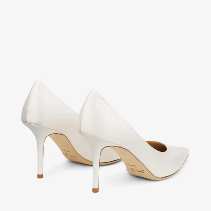 Love 85 Pumps i elfenbensfärgad satin