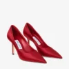 Love 85 rubinröda pumps i satin Love 85 rubinröda pumps i satin