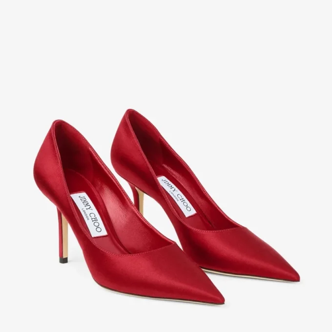 Love 85 rubinröda pumps i satin Love 85 rubinröda pumps i satin