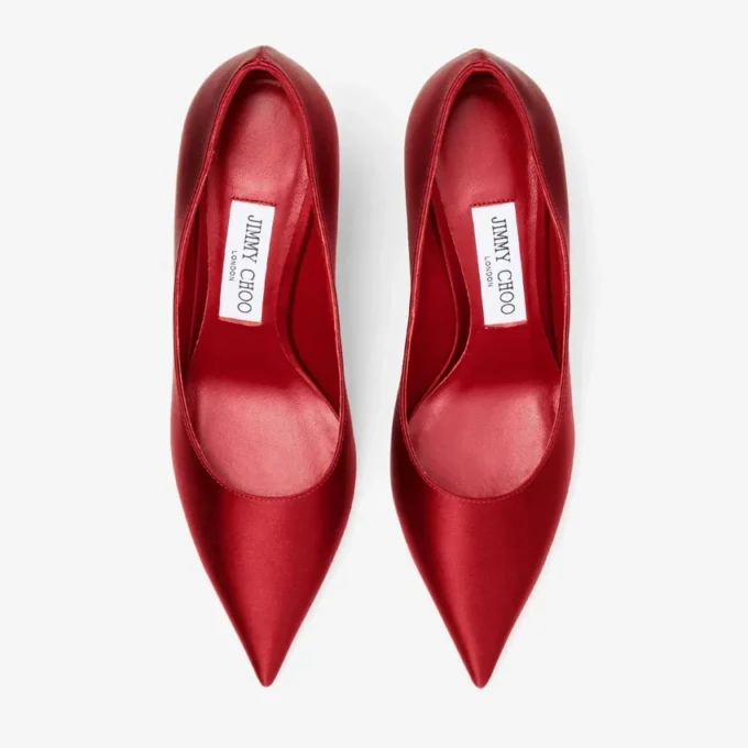 Love 85 rubinröda pumps i satin Love 85 rubinröda pumps i satin