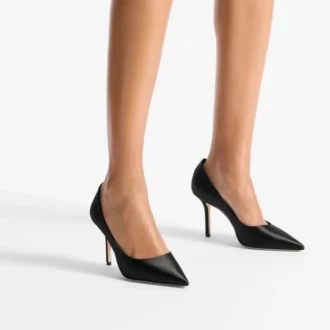 Love 85 svarta pumps i satin