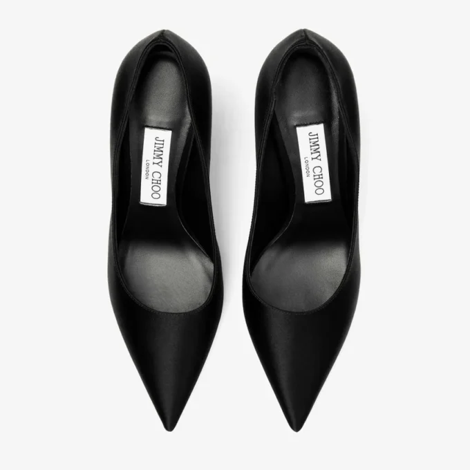 Love 85 svarta pumps i satin Love 85 svarta pumps i satin