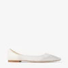 Love Flat White Degrade Crystal Mesh Flats Love Flat White Degrade Crystal Mesh Flats