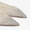 Love Flat White Degrade Crystal Mesh Flats Love Flat White Degrade Crystal Mesh Flats