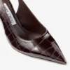 Love Sling Back 85 Sambuco Slingbacks i glänsande läder med krokodilprägling Love Sling Back 85 Sambuco Slingbacks i glänsande läder med krokodilprägling