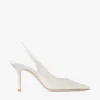 Love Sling Back 85 Slingbacks i elfenbensfärgad satin Love Sling Back 85 Slingbacks i elfenbensfärgad satin