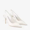 Love Sling Back 85 Slingbacks i elfenbensfärgad satin Love Sling Back 85 Slingbacks i elfenbensfärgad satin
