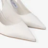 Love Sling Back 85 Slingbacks i elfenbensfärgad satin Love Sling Back 85 Slingbacks i elfenbensfärgad satin