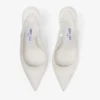 Love Sling Back 85 Slingbacks i elfenbensfärgad satin Love Sling Back 85 Slingbacks i elfenbensfärgad satin