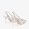Love Sling Back 85 Slingbacks i elfenbensfärgad satin Love Sling Back 85 Slingbacks i elfenbensfärgad satin