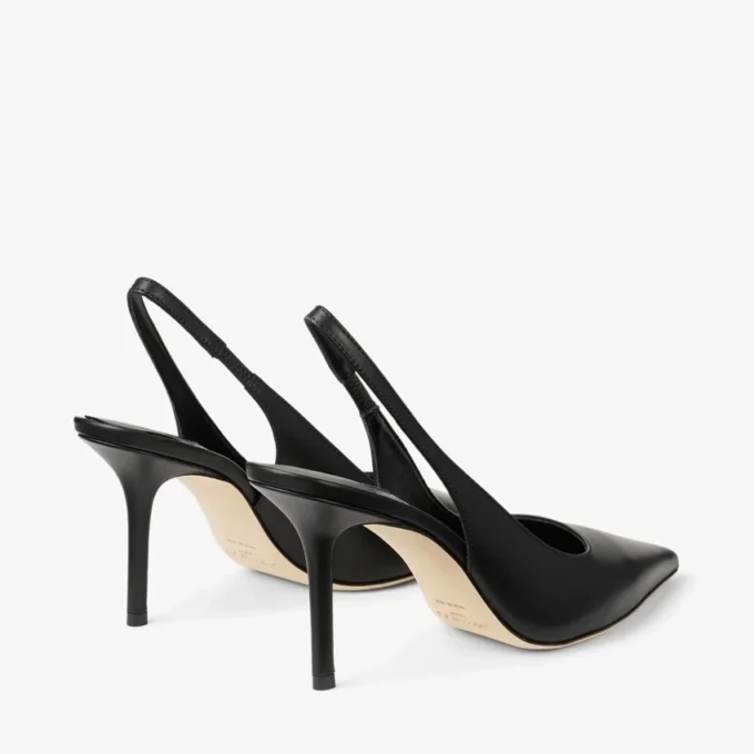 Love Sling Back 85 Svarta slingbacks i kalvskinn Love Sling Back 85 Svarta slingbacks i kalvskinn