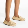 Manon F Corn Loafers i läder med elaphe-tryck Manon F Corn Loafers i läder med elaphe-tryck