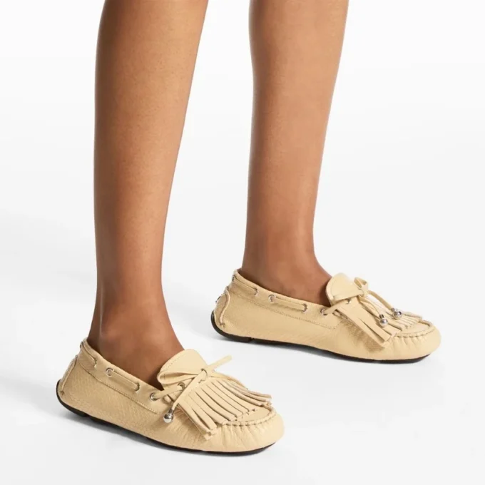 Manon F Corn Loafers i läder med elaphe-tryck Manon F Corn Loafers i läder med elaphe-tryck