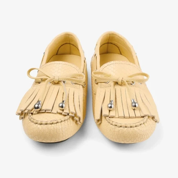 Manon F Corn Loafers i läder med elaphe-tryck Manon F Corn Loafers i läder med elaphe-tryck