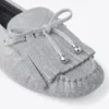 Manon F Dove Suede Denim Loafers Manon F Dove Suede Denim Loafers