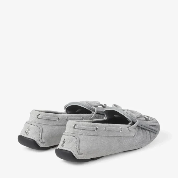 Manon F Dove Suede Denim Loafers Manon F Dove Suede Denim Loafers