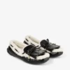 Manon F svarta loafers i tumlat läder med fårskinn