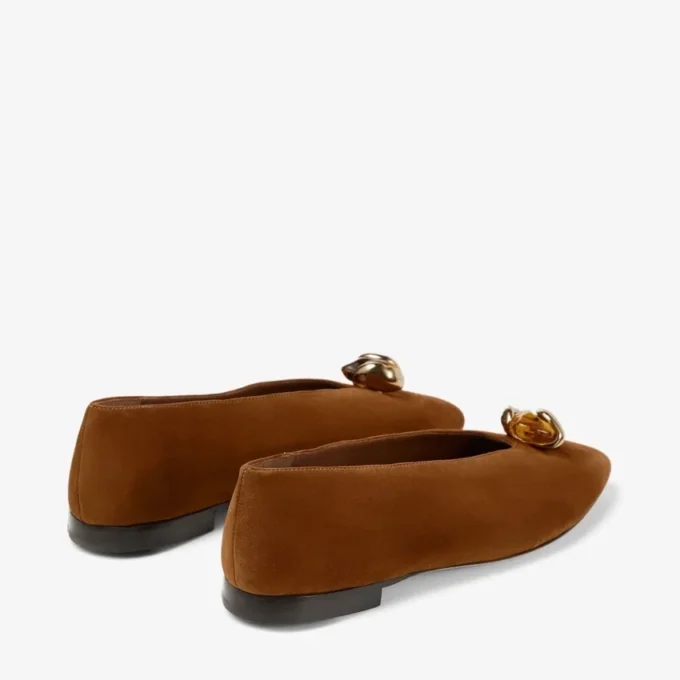 Margot Flat Tan Suede Flats Margot Flat Tan Suede Flats
