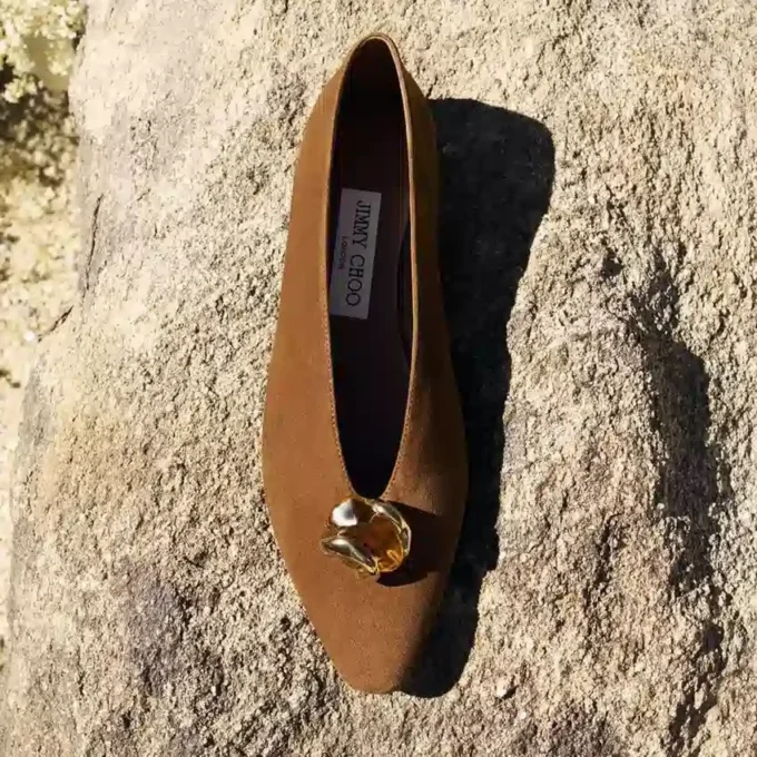 Margot Flat Tan Suede Flats Margot Flat Tan Suede Flats