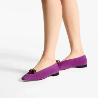 Margot Flat Violet Orchid Suede Flats