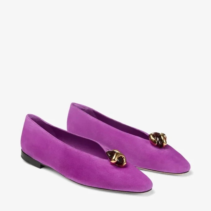 Margot Flat Violet Orchid Suede Flats Margot Flat Violet Orchid Suede Flats