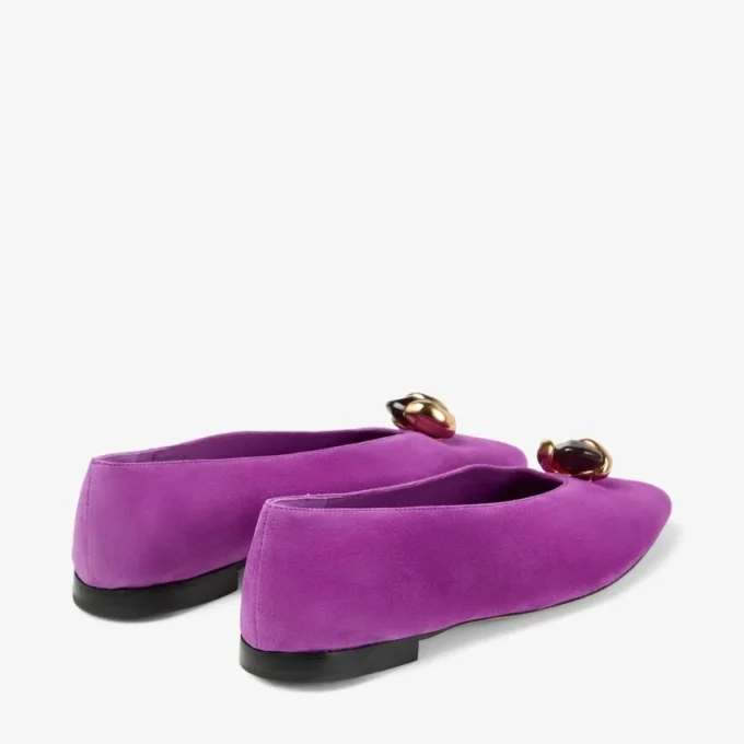 Margot Flat Violet Orchid Suede Flats Margot Flat Violet Orchid Suede Flats