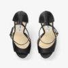 Max 150 svart satinsandal