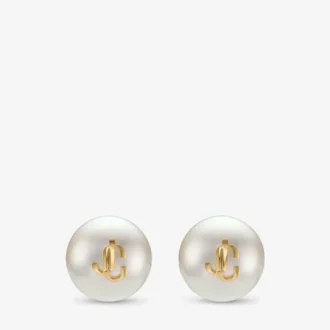 Maxi Pearl Studs Guldfinish metall Jc Pearl Stud-örhängen
