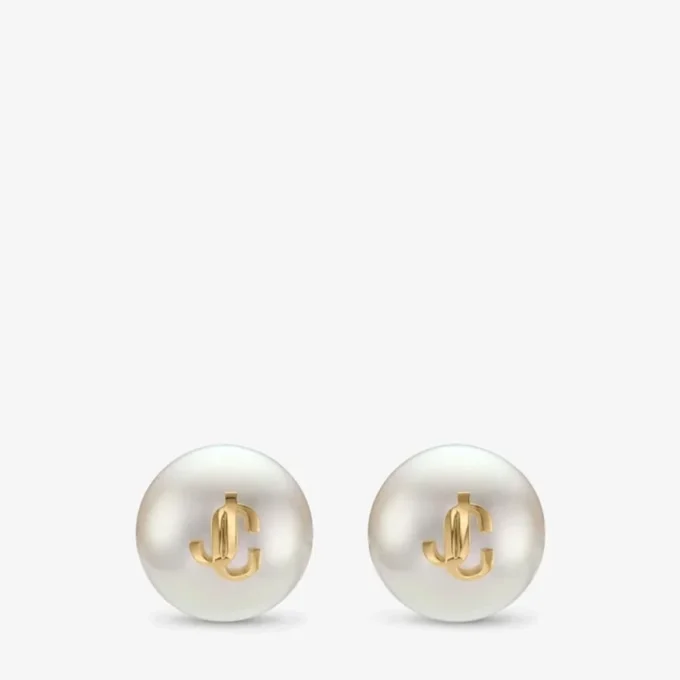 Maxi Pearl Studs Guldfinish metall Jc Pearl Stud-örhängen Maxi Pearl Studs Guldfinish metall Jc Pearl Stud-örhängen