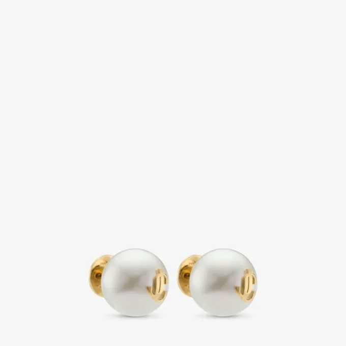 Maxi Pearl Studs Guldfinish metall Jc Pearl Stud-örhängen Maxi Pearl Studs Guldfinish metall Jc Pearl Stud-örhängen