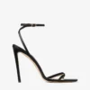 Metz 100 svart satinsandal