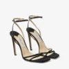 Metz 100 svart satinsandal