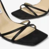 Metz 100 svart satinsandal