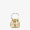 Micro Bon Bon guldmetallisk nappa-miniväska Micro Bon Bon guldmetallisk nappa-miniväska