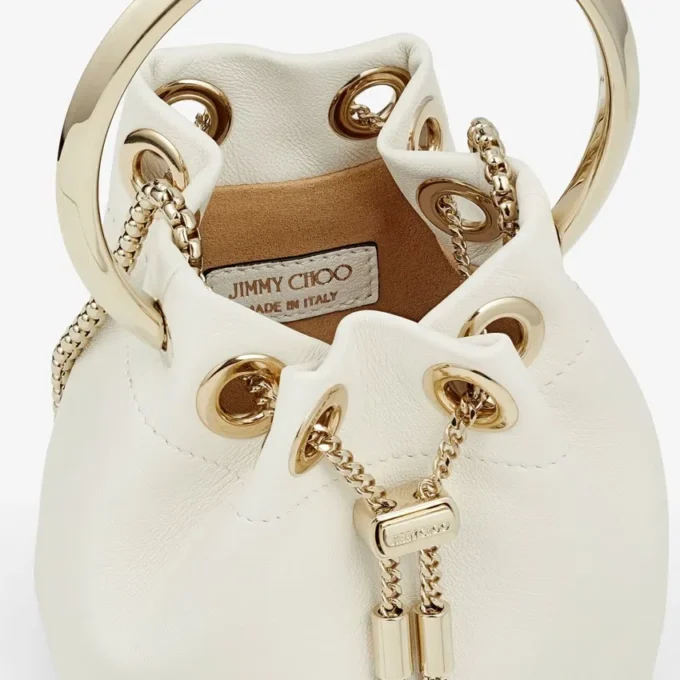 Micro Bon Bon Latte Smooth Nappa Mini-väska