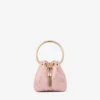 Micro Bon Bon Rose Satin och Jimmy Choo Lace Mini Bucket Bag