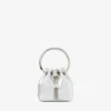 Micro Bon Bon silvermetallic nappa miniväska