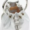 Micro Bon Bon silvermetallic nappa miniväska