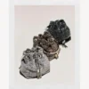 Micro Bon Bon-väskan i silverkristallnät med metallhandtag Micro Bon Bon-väskan i silverkristallnät med metallhandtag