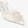 Mimmi Sling Back 50 Latte Slingbacks i glansigt nappaläder med spetsrosett